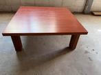 Salon tafel kersenhout vierkant, Ophalen, Gebruikt, 100 tot 150 cm, Vierkant