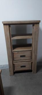 Acacia Wandmeubel met Omkeerbare Laden, Ophalen, Gebruikt, 50 tot 100 cm, Met lade(s)