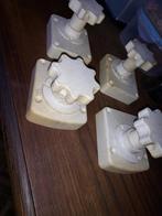 STELPOOTJES INCL.VOET, Doe-het-zelf en Verbouw, IJzerwaren en Bevestigingsmiddelen, Ophalen of Verzenden, Gebruikt, Minder dan 50 mm