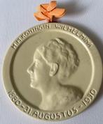 Plaquette Wilhelmina 50 jaar - 1938, Ophalen of Verzenden, Gebruikt, Kaart, Foto of Prent