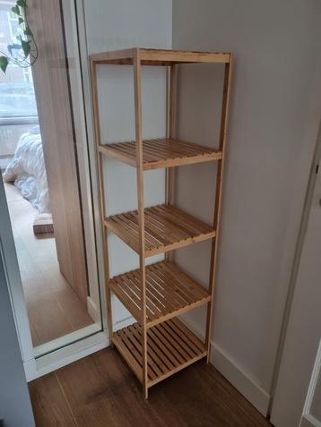 Houten Hoekplank - 37x37x140cm beschikbaar voor biedingen