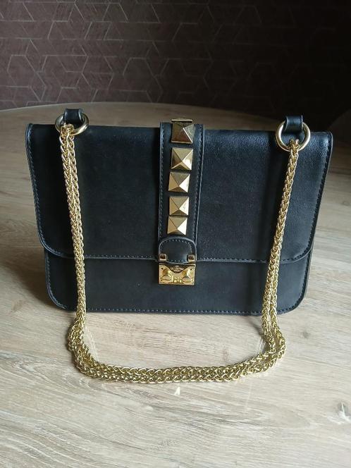Valentino Garavani Glamlock Tas, Sieraden, Tassen en Uiterlijk, Tassen | Damestassen, Gebruikt, Schoudertasje, Zwart, Ophalen of Verzenden