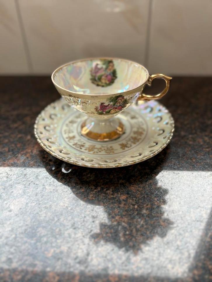 Kop en schotel versailles, Antiek en Kunst, Antiek | Servies los, Ophalen of Verzenden