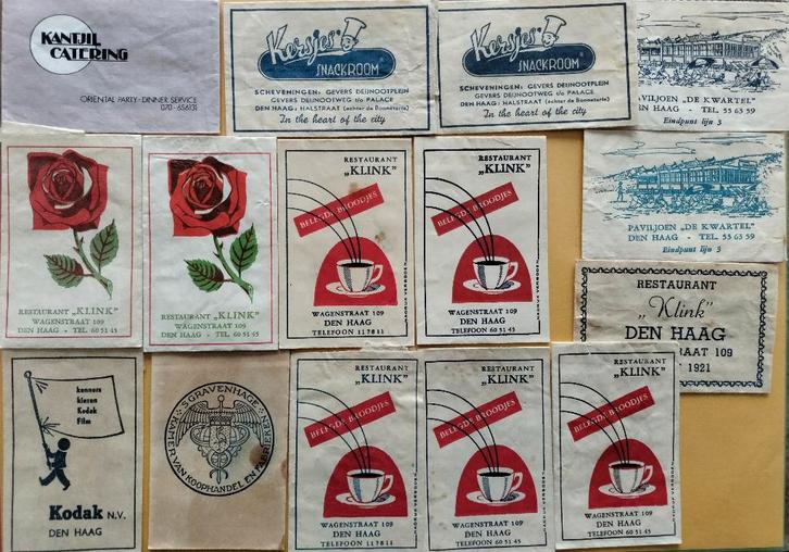 Den Haag gesorteerd op K 105, Verzamelen, Suikerzakjes, Verzenden