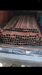 Stalen kokers 50x50, Doe-het-zelf en Verbouw, Metalen, Ophalen, Gebruikt