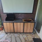 Buitenkeuken met Cadac,gasbarbecue & ruimte voor (Green) egg, Tuin en Terras, Buitenkeukens, Ophalen, Maatwerk, Vrijstaand, Zo goed als nieuw