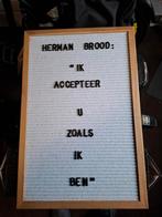 Letterbord met letters, Ophalen of Verzenden, Zo goed als nieuw, Overige typen