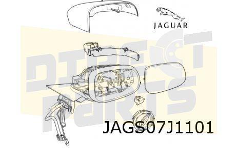 Jaguar I-pace, XE, XF spiegelkap Links (te spuiten) Originee, Auto-onderdelen, Spiegels, Jaguar, Nieuw, Verzenden