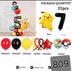 Nieuwe Pikachu Ballon Decoratie Set - 31 stuks, Ophalen of Verzenden, Nieuw, Versiering, Verjaardag