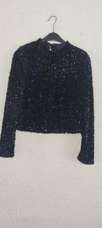 Zwarte pailletten top - Maat S - Zo goed als nieuw!, Ophalen of Verzenden, Zo goed als nieuw, Maat 36 (S), Zwart