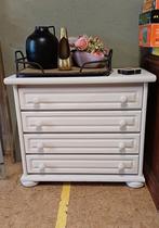 Restyle ladenkastje. Krijtverf wit. 4 laden, Ophalen, Gebruikt, 50 tot 100 cm, 3 of 4 laden