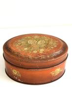 Prachtig oud trommeltje met scharnierend deksel (jaren '50), Ophalen of Verzenden