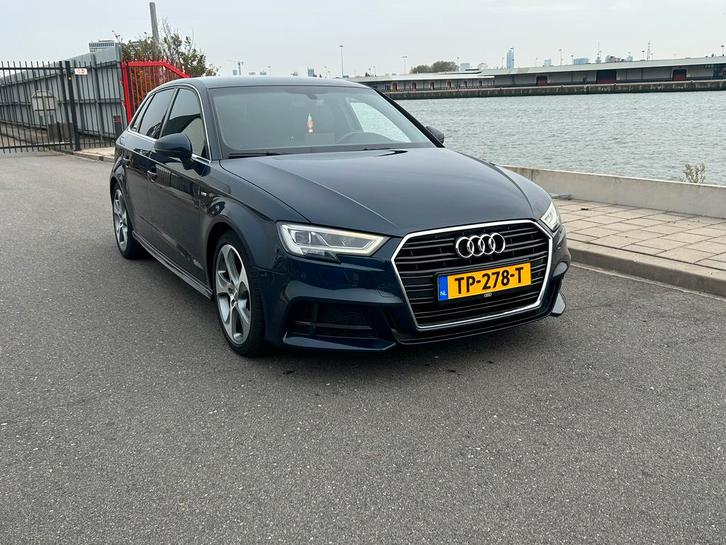 Audi A3 1.5 Tfsi 150pk AUT 3X S-LINE NAVI LEDER LED PDC, Auto's, Audi, Bedrijf, A3, ABS, Adaptieve lichten, Airbags, Airconditioning