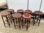 Te koop 7x goed gebruikte barkrukken vintage thonet opknap, Huis en Inrichting, 5 krukken of meer, Ophalen, Zo goed als nieuw