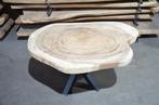 Ronde Suar boomstamtafel- 110- 150 cm-BT175, Ophalen, Nieuw
