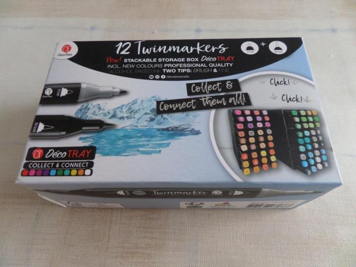 Nieuw12 Twinmarkers Kleur Markers, Hobby en Vrije tijd, Tekenen, Nieuw, Potlood of Stift, Ophalen of Verzenden
