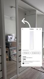 IKEA Tyssedal | Spiegeldeur | 50x229 cm | Wit, Ophalen, 200 cm of meer, 50 tot 100 cm, Zo goed als nieuw