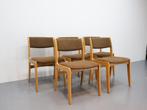 Vintage eetkamerstoelen| Skovby Denmark | Set van 5, Huis en Inrichting, Stoelen, Gebruikt, Bruin, ., Ophalen of Verzenden