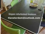 Gispen of Lips Linoleum tafelblad restaureren of vervangen, Ophalen of Verzenden
