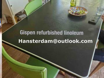 Gispen of Lips Linoleum tafelblad restaureren of vervangen beschikbaar voor biedingen