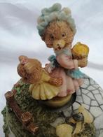 Draaiend Speeldoos Muziekdoos automaton teddybeer, Ophalen of Verzenden