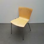 4 stuks Fritz Hansen design houten stoelen - grijze poten, Huis en Inrichting, Stoelen, Ophalen, Grijs, Vijf, Zes of meer stoelen