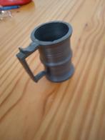 beker tin 95% 6cm hoog engeltjes merkteken, Ophalen of Verzenden