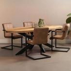 Mangohouten Eettafel 240x110cm - 8 persoons, Huis en Inrichting, Complete eetkamers, Ophalen, Zo goed als nieuw, 6 tot 8 stoelen