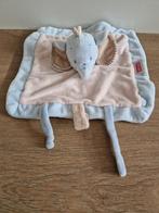 Knuffeldoekje Nattou olifant blauw beige K8569, Ophalen of Verzenden, Zo goed als nieuw, Olifant