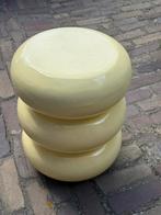 NIEUW 6 x butteryellow bijzettafels van Kwantum, Huis en Inrichting, Tafels | Bijzettafels, Minder dan 55 cm, Metaal of Aluminium