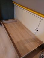Eenpersoonsbed 90x200 cm met bedlade, Ophalen, Gebruikt, 25 tot 50 mm, 200 tot 250 cm