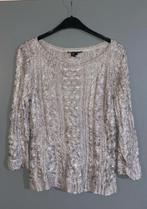 Ralph Lauren zilveren trui dames maat L, Ophalen, Overige typen, Overige kleuren, Maat 42/44 (L)