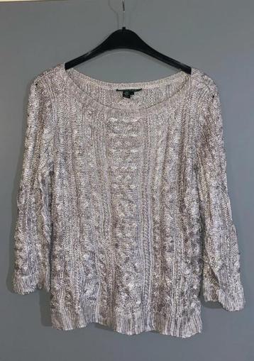 Ralph Lauren zilveren trui dames maat L beschikbaar voor biedingen