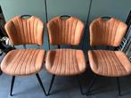 3 MXSOFA Eetkamerstoelen (bruine stoelen MX SOFA), Huis en Inrichting, Ophalen, Gebruikt, Metaal, Drie