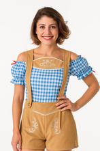 Tiroler Blouse Maat S, Ophalen of Verzenden, Zo goed als nieuw, Maat 36 (S), Blauw