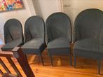 Loyd loom eetkamerstoelen, Huis en Inrichting, Stoelen, Ophalen, Gebruikt, Blauw, Riet of Rotan