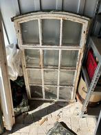 2 stuks vintage Gietijzeren kozijnen, Doe-het-zelf en Verbouw, Kozijnen en Schuifpuien, Gebruikt, Raamkozijn, Metaal, Inclusief glas