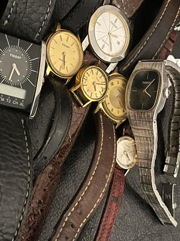 8x Vintage Tissot & unieke horloges – complete bundel beschikbaar voor biedingen
