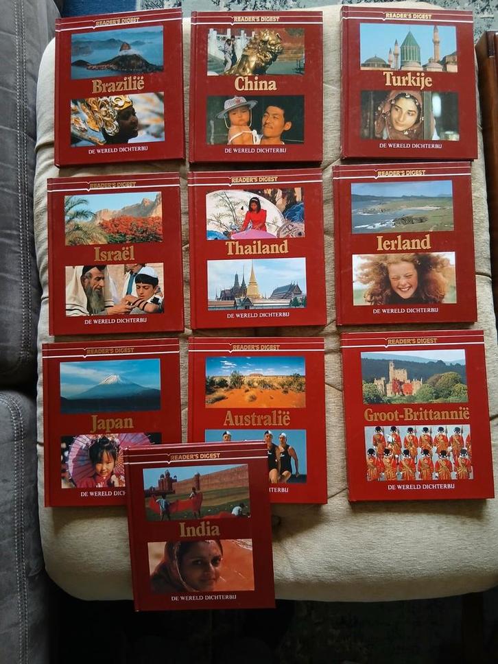 Reader's Digest de wereld dichterbij 10 delen, Boeken, Reisgidsen, Zo goed als nieuw, Reisgids of -boek, Azië, Overige merken