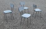Set van 4 formica keukenstoeltjes jaren 60 vintage, Huis en Inrichting, Stoelen, Ophalen