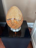 Gouden Eivormige Mozaïek Lamp, Ophalen of Verzenden, Zo goed als nieuw, Glas, Minder dan 100 cm