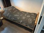 Steigerhouten 1 persoons bed, Ophalen, 90 cm, Eenpersoons, 210 cm
