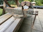 Hemklem zware bankschroef, Doe-het-zelf en Verbouw, Ophalen, Gebruikt, 70 tot 120 cm, Bankschroef