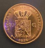 Gouden tientje Willem III 1876, Postzegels en Munten, Munten | Nederland, Ophalen of Verzenden, Koning Willem III, 10 gulden, Goud