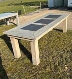 Zware steigerhouten tuintafel, Ophalen, Rechthoekig