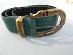 riem ceintuur van Geiger groen leer 3,5 breed x 77cm (mt 36), Geiger, Overige kleuren, Echt leder, Minder dan 95 cm