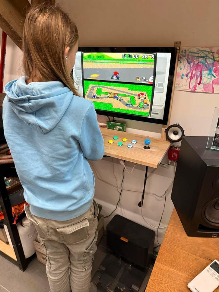 Arcade kast met 27 inch iMac scherm en Raspberry Pi, Spelcomputers en Games, Spelcomputers | Overige, Gebruikt, Ophalen