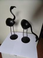 Tuindecoratie - Flamingo's en Reigers - Gesmeden werken, Tuin en Terras, Tuinbeelden, Ophalen, Zo goed als nieuw, Metaal, Dierenbeeld