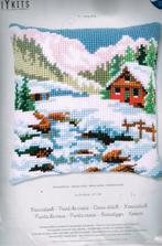 Cado vervaco borduurpakket kussen winterlandschap, Ophalen of Verzenden, Nieuw, Handborduren, Borduurpakket