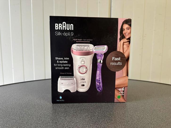Braun Silk-épil 9 9-870 Epilator voor Langdurige Ontharing, Witgoed en Apparatuur, Persoonlijke-verzorgingsapparatuur, Zo goed als nieuw